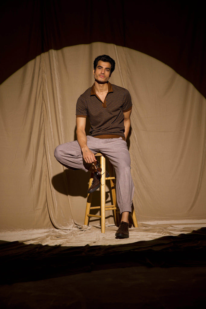 JACQUARD POLO - dash and dot dash and dot