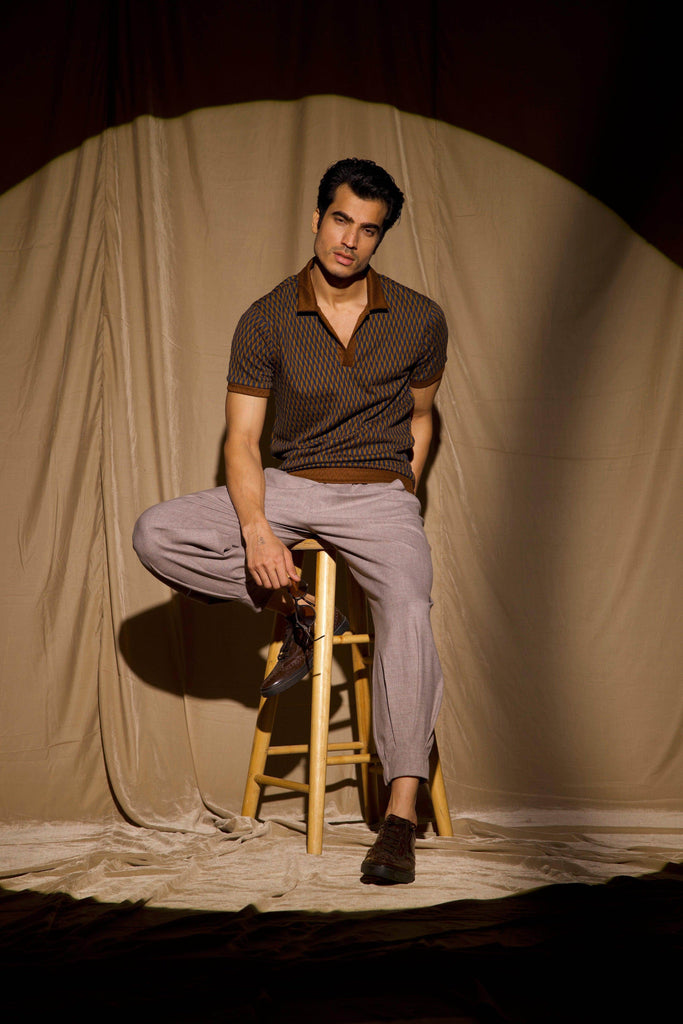 JACQUARD POLO - dash and dot dash and dot