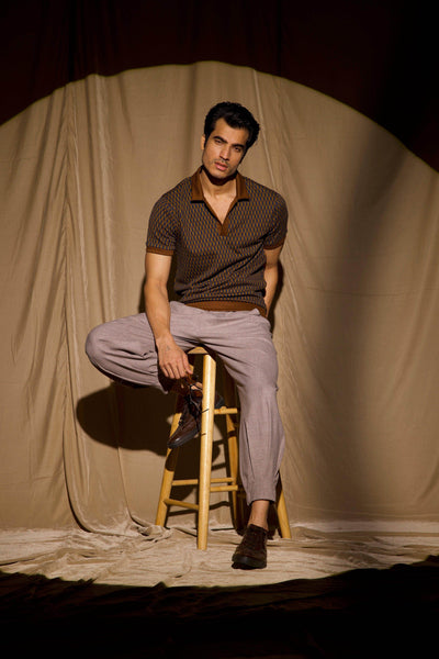 JACQUARD POLO - dash and dot