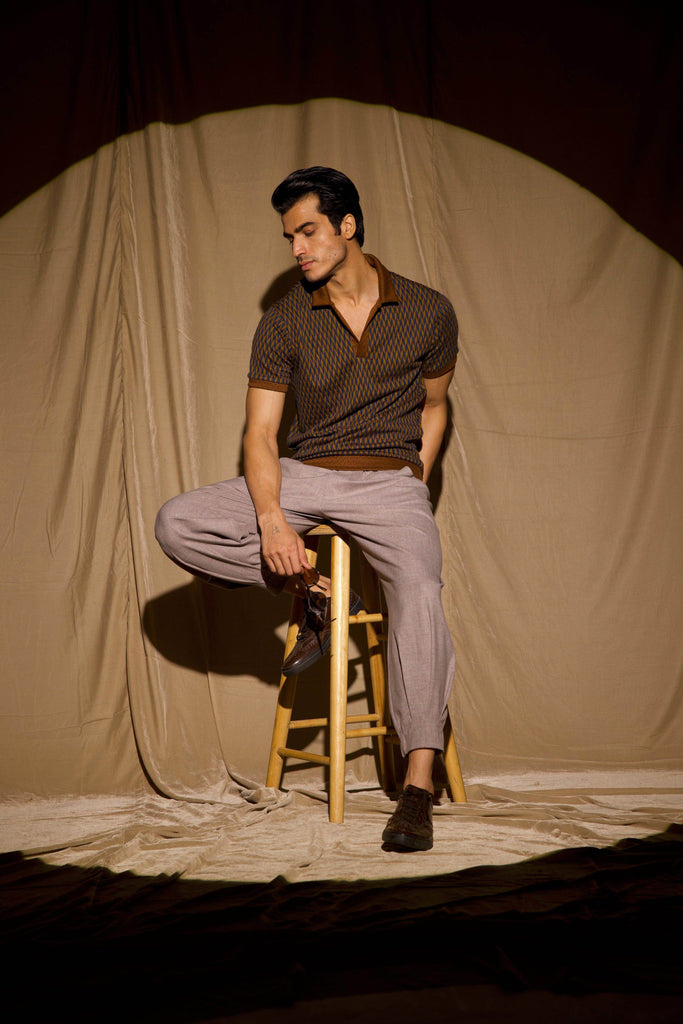 JACQUARD POLO - dash and dot dash and dot