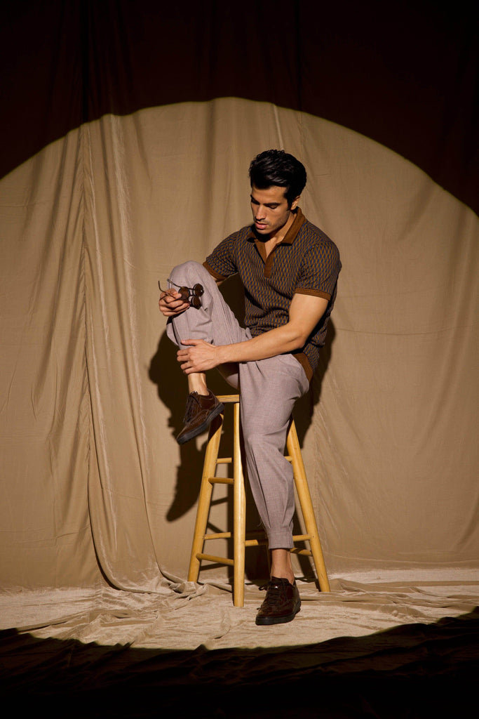 JACQUARD POLO - dash and dot dash and dot