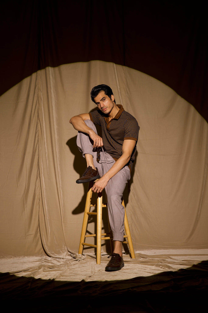 JACQUARD POLO - dash and dot dash and dot