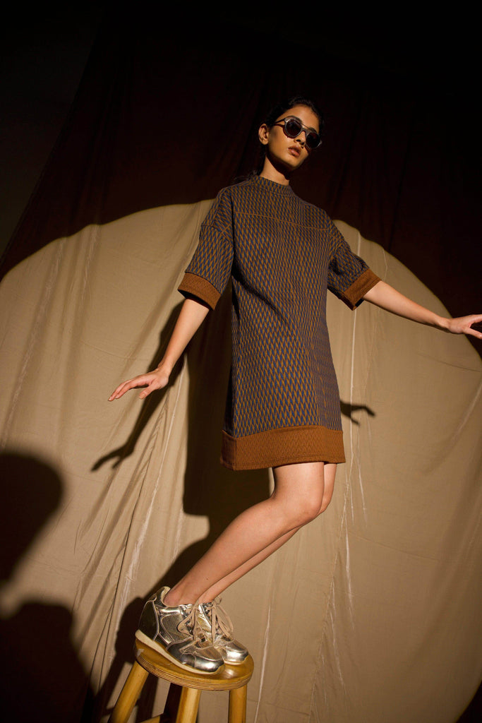 HIGH NECK DRESS - dash and dot dash and dot