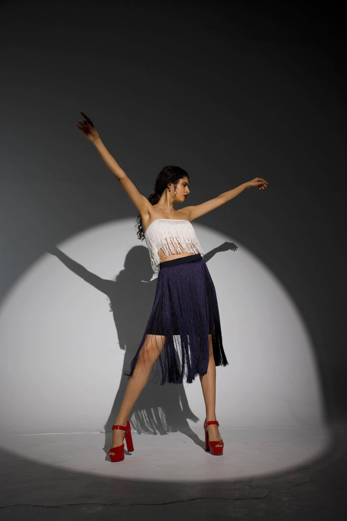 FRINGE BANDEAU - dash and dot dash and dot