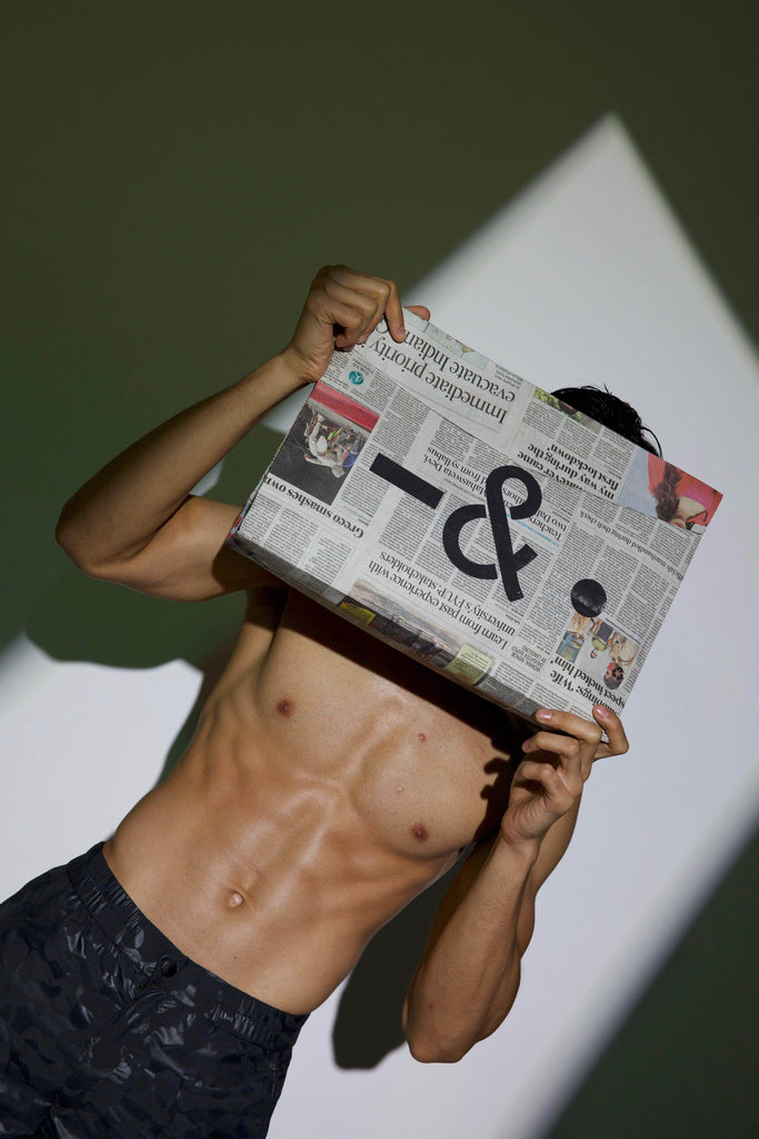 BLACK CAMO SWIM SHORTS - dash and dot dash and dot