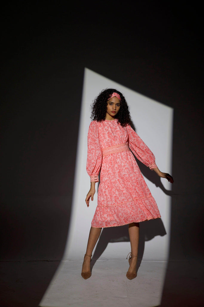 PRINTED LACE DRESS - dash and dot dash and dot