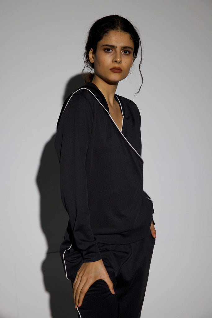 WRAP HOODIE - dash and dot dash and dot