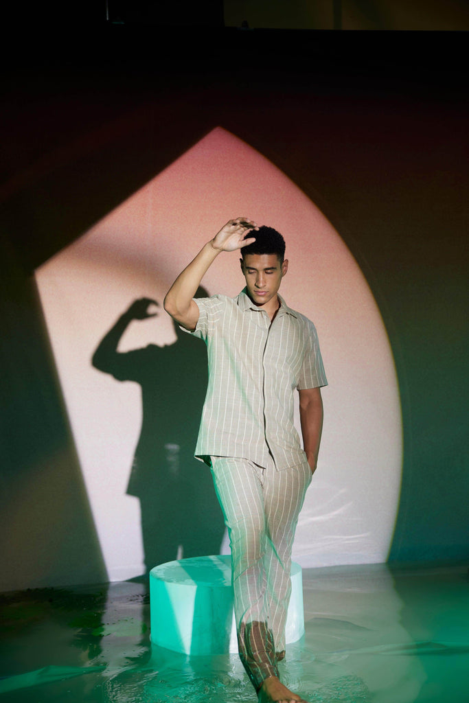 STRIPE HALF SLEEVE SET - dash and dot dash and dot