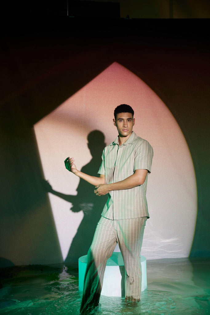 STRIPE HALF SLEEVE SET - dash and dot dash and dot