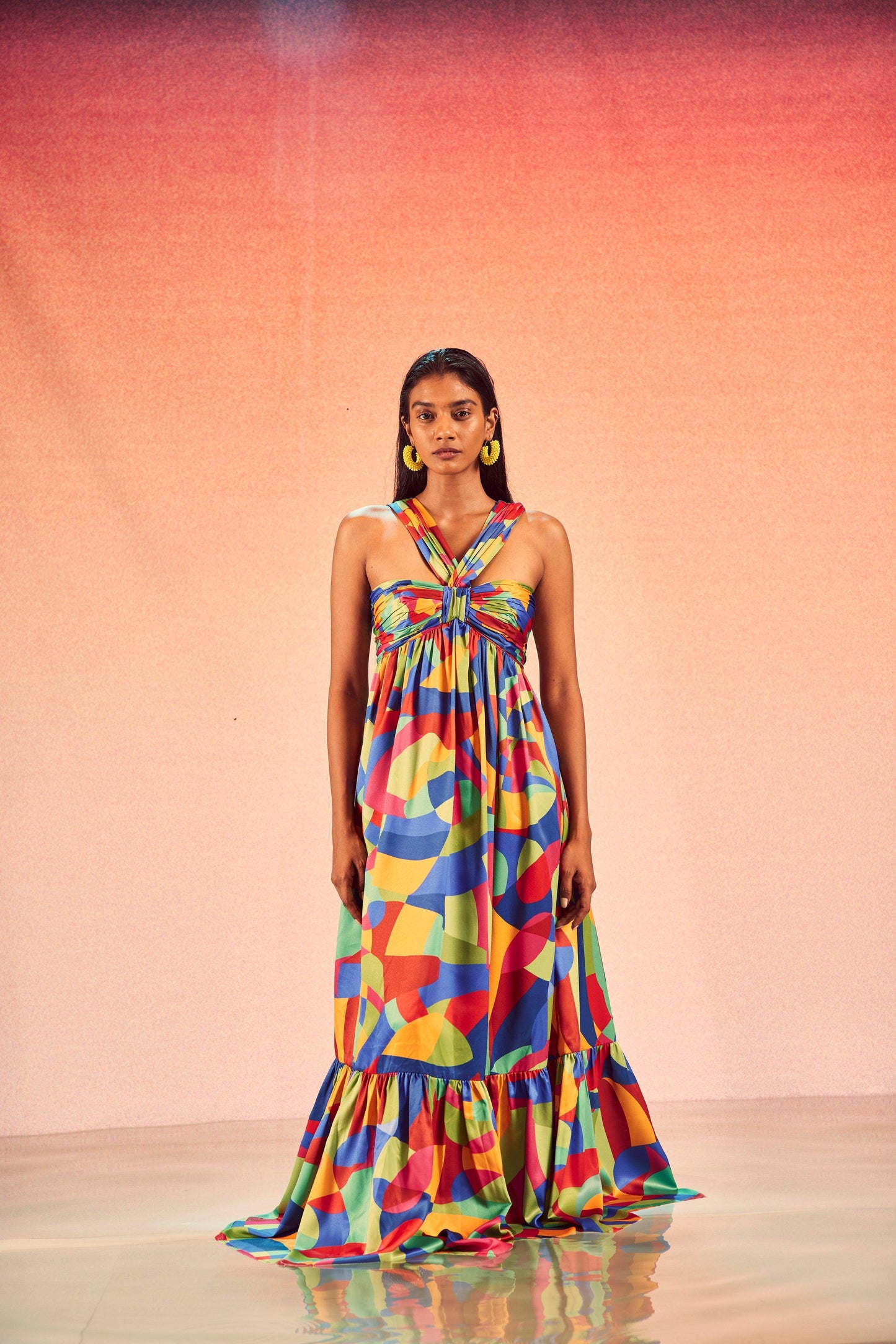TIERED ABSTRACT MAXI - dash and dot