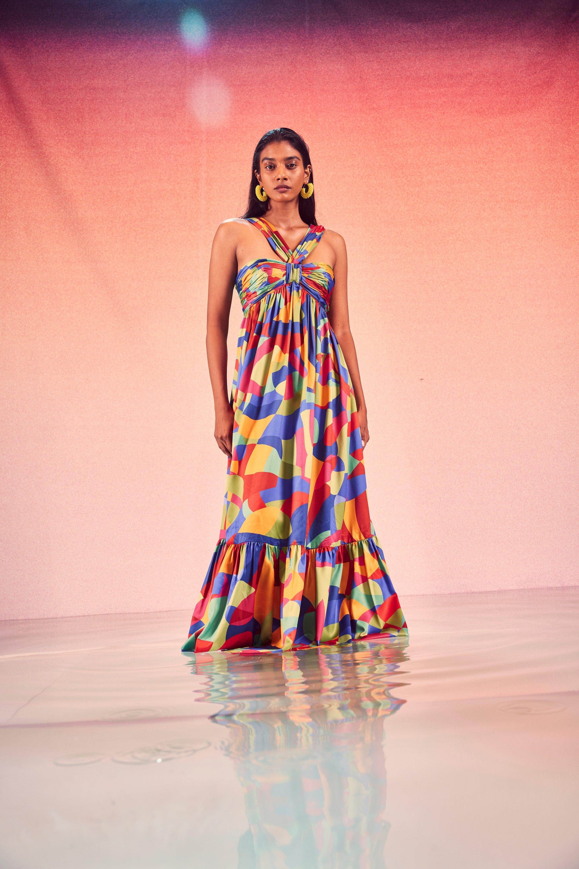 TIERED ABSTRACT MAXI - dash and dot