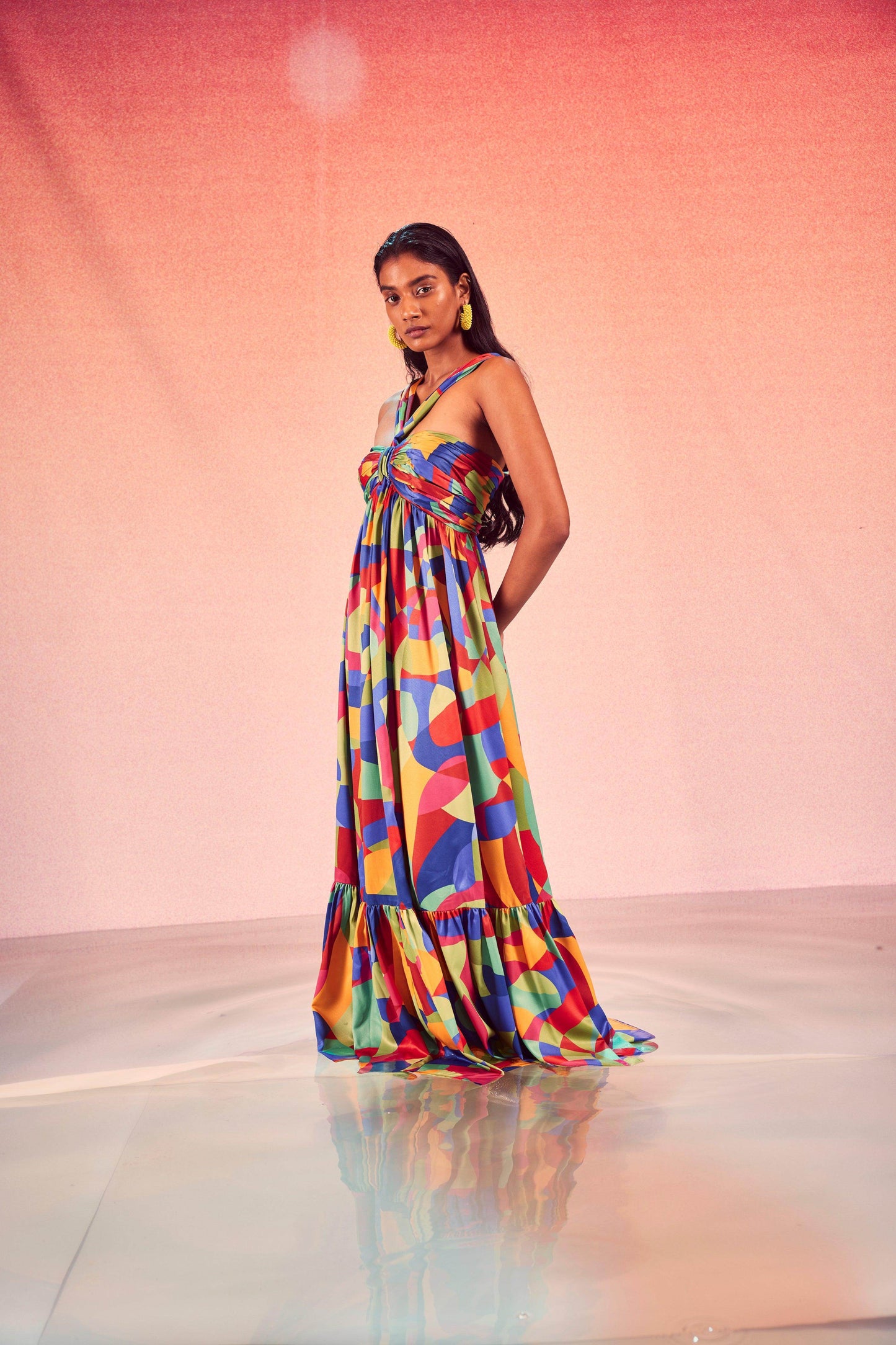 TIERED ABSTRACT MAXI - dash and dot