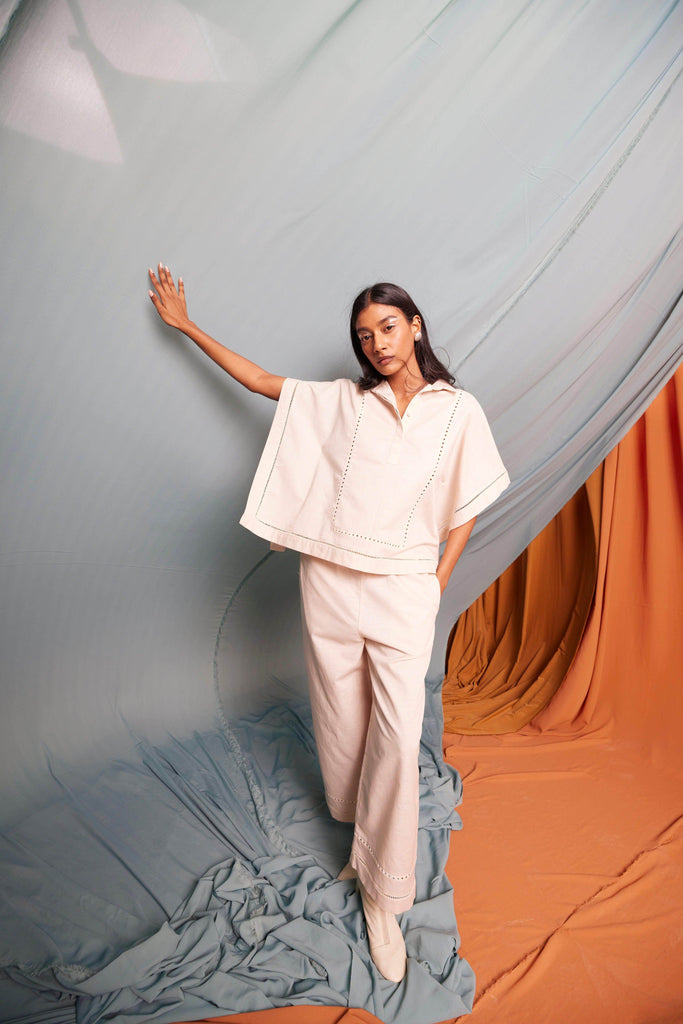 LINEN LACE PANTS - dash and dot dash and dot