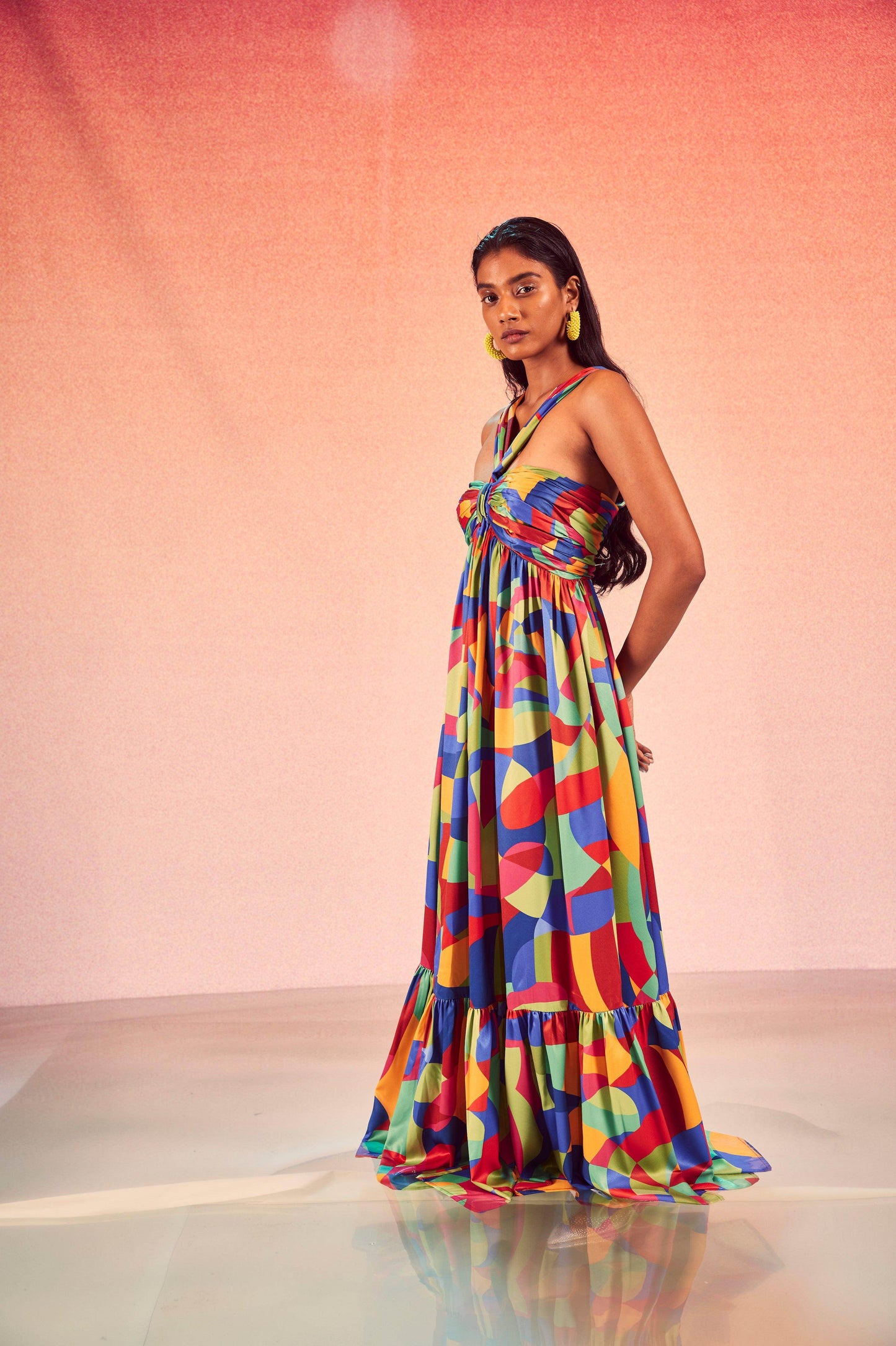 TIERED ABSTRACT MAXI - dash and dot