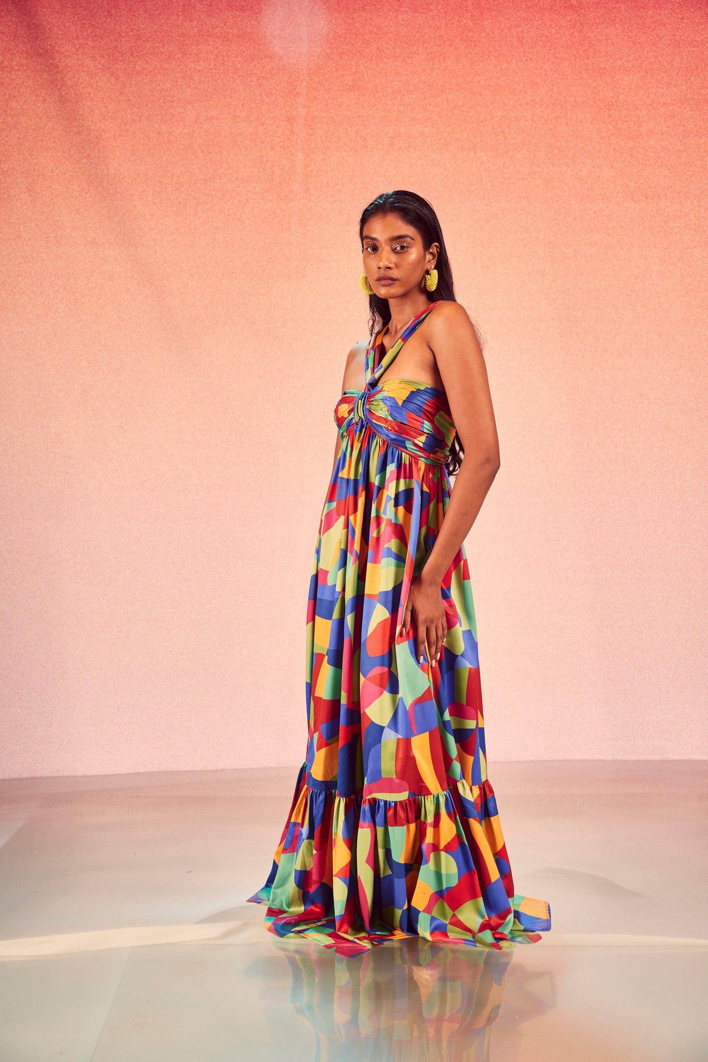 TIERED ABSTRACT MAXI - dash and dot