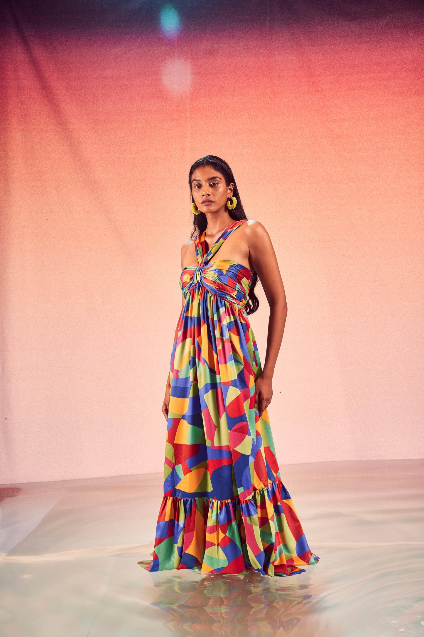 TIERED ABSTRACT MAXI - dash and dot