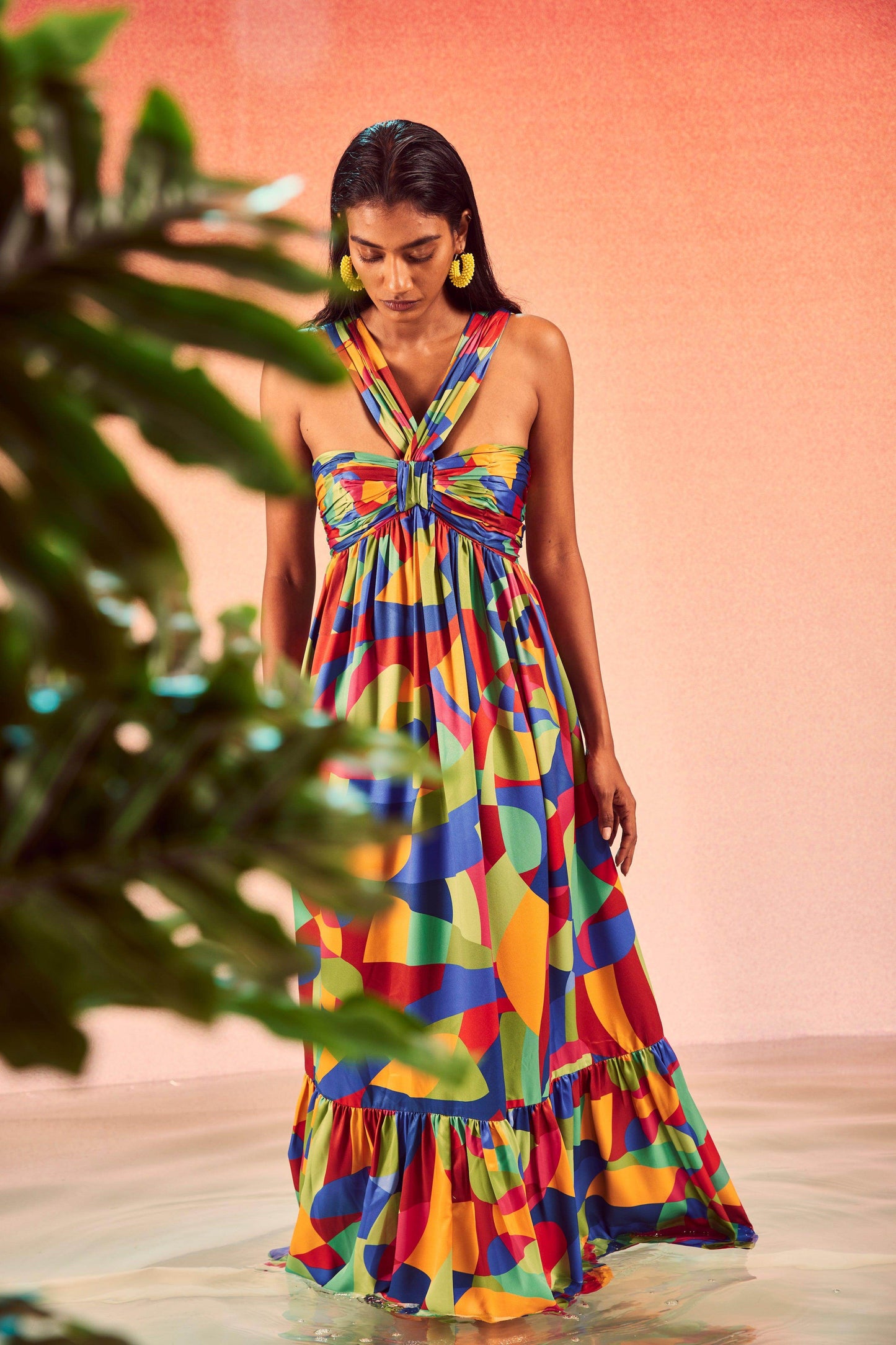 TIERED ABSTRACT MAXI - dash and dot