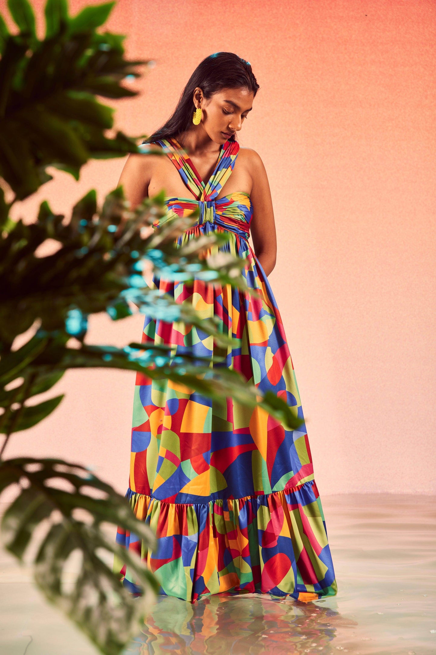 TIERED ABSTRACT MAXI - dash and dot