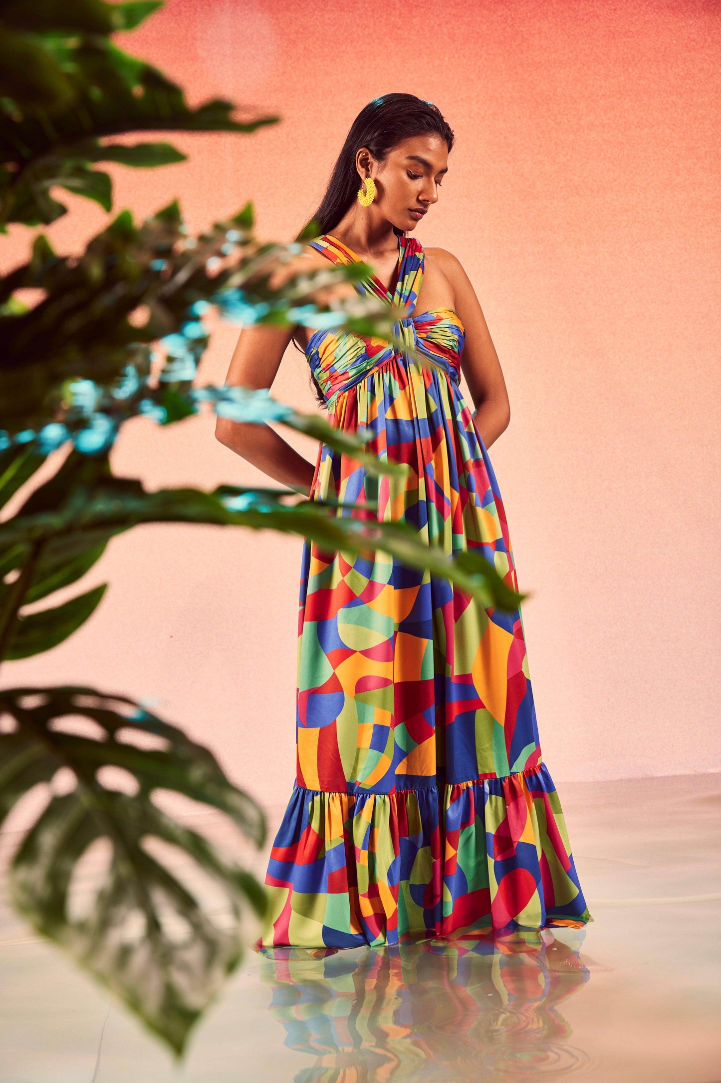 TIERED ABSTRACT MAXI - dash and dot