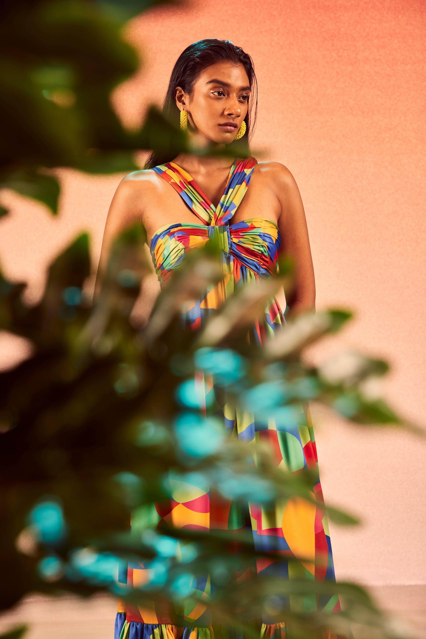 TIERED ABSTRACT MAXI - dash and dot