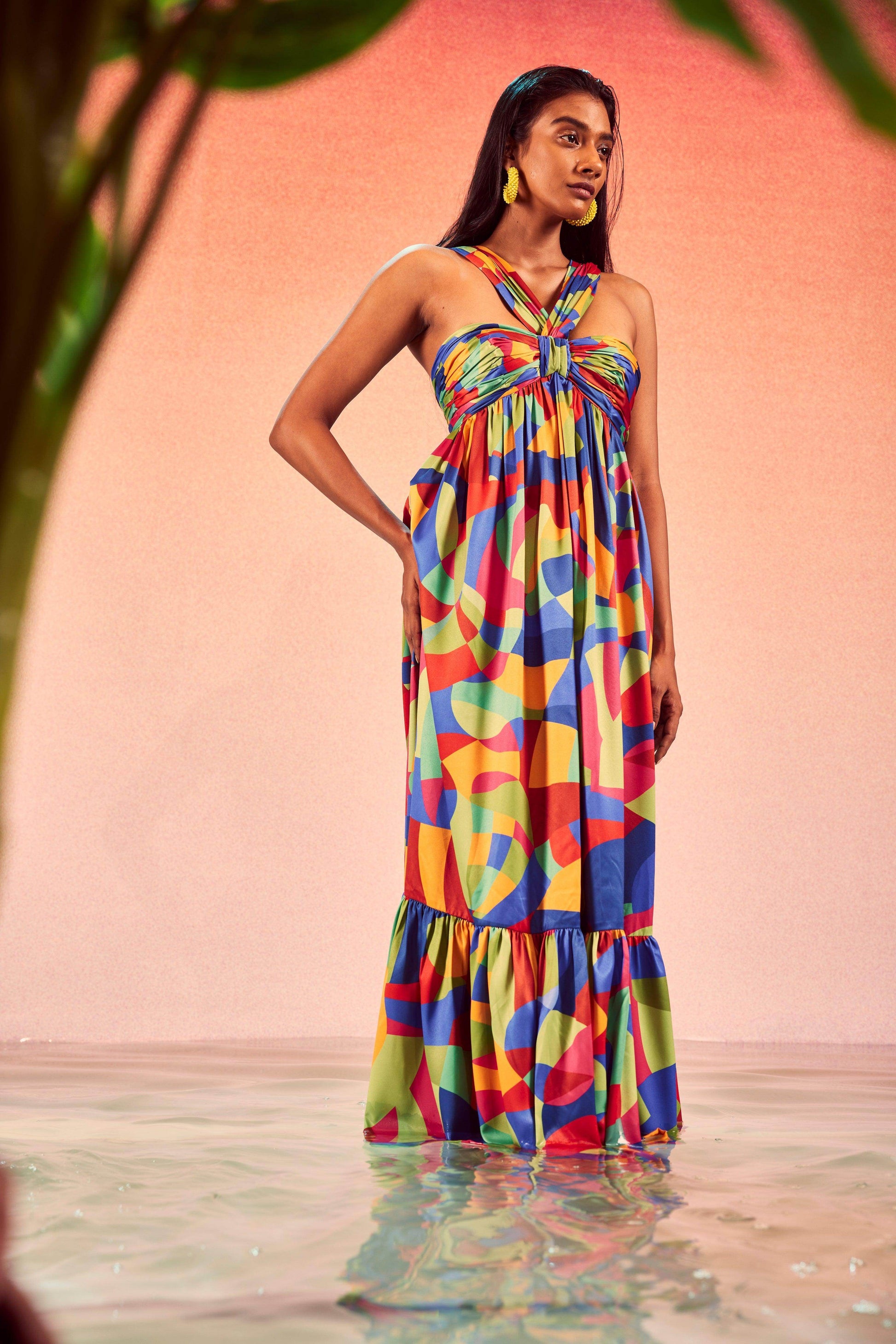 TIERED ABSTRACT MAXI - dash and dot