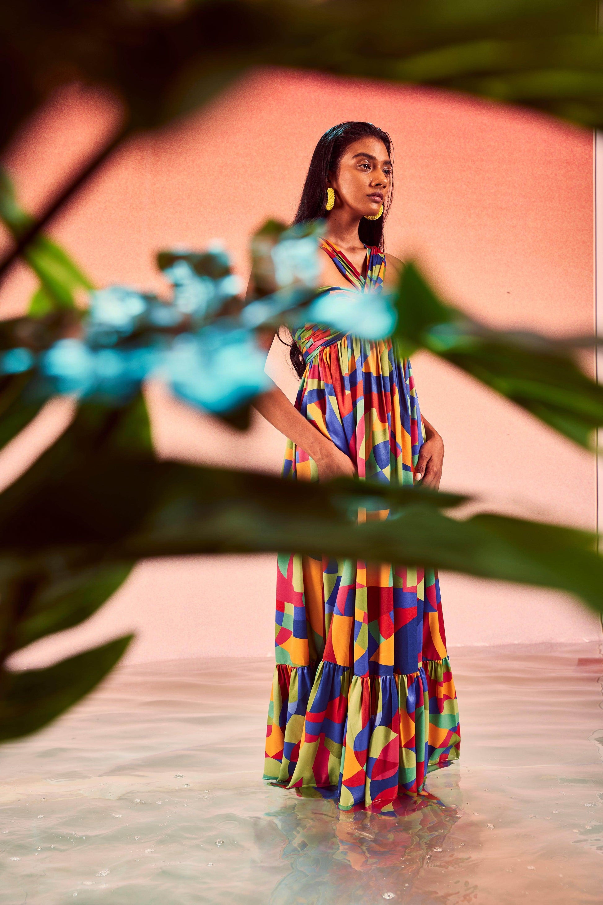 TIERED ABSTRACT MAXI - dash and dot