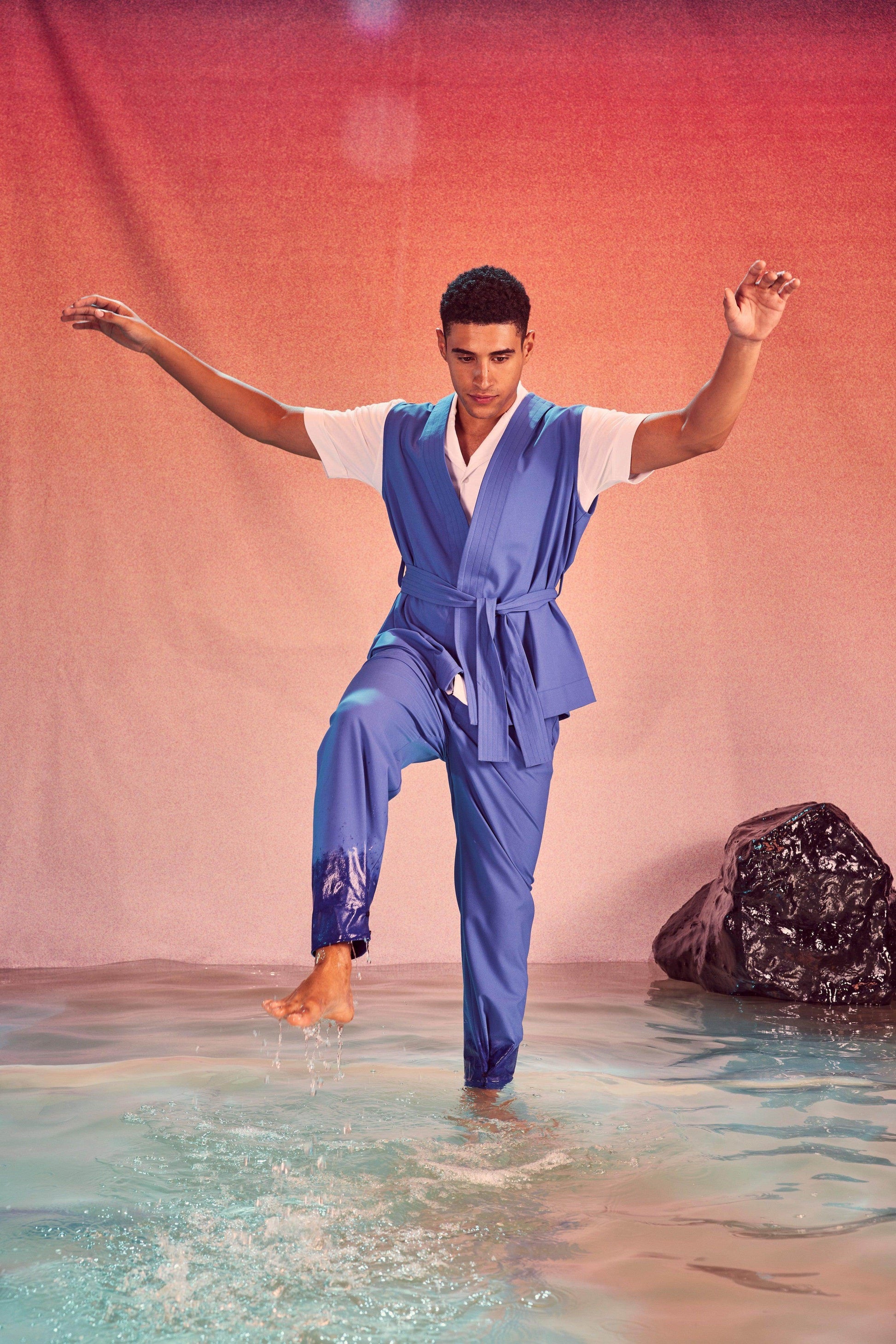 SLEEVELESS WRAP SUIT - dash and dot