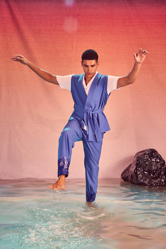 SLEEVELESS WRAP SUIT - dash and dot dash and dot