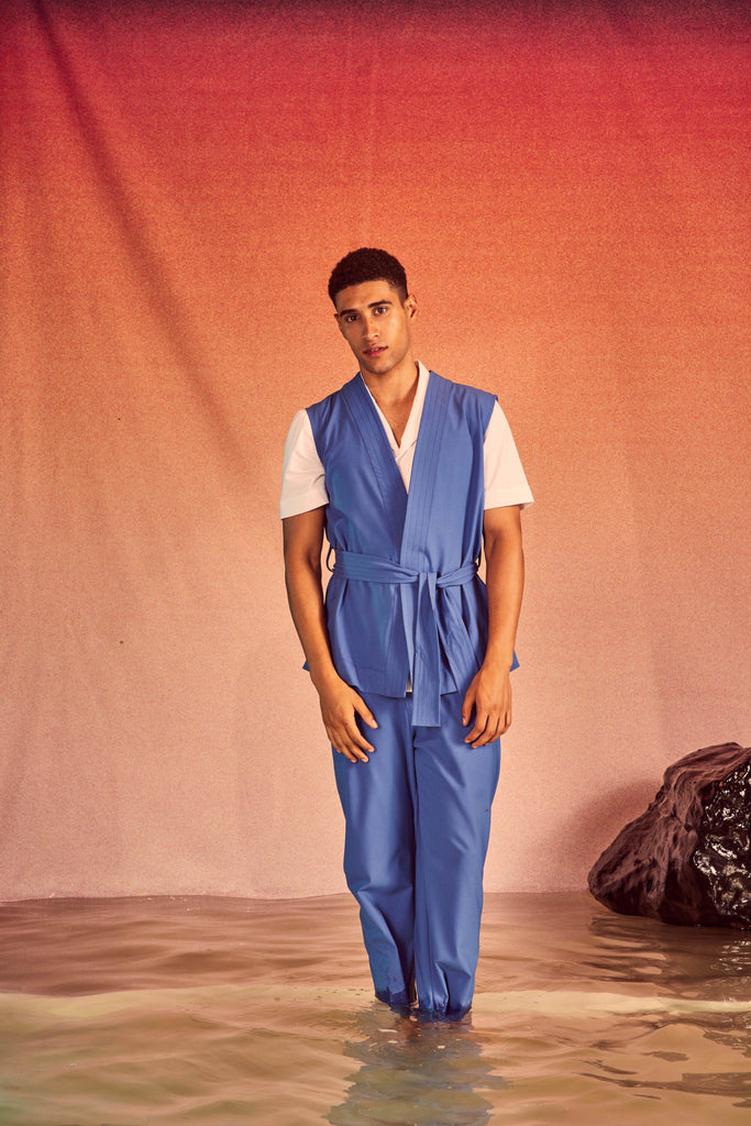 SLEEVELESS WRAP SUIT - dash and dot dash and dot