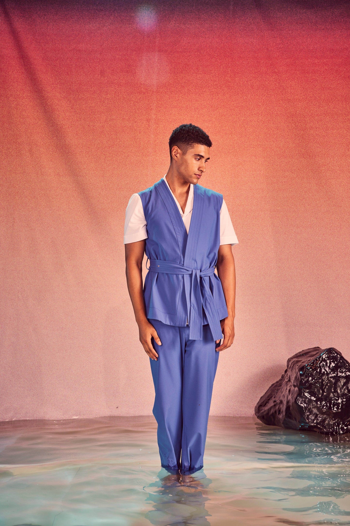 SLEEVELESS WRAP SUIT - dash and dot