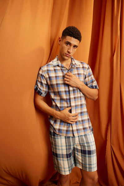 TWO CHECKS SHORTS SET - dash and dot