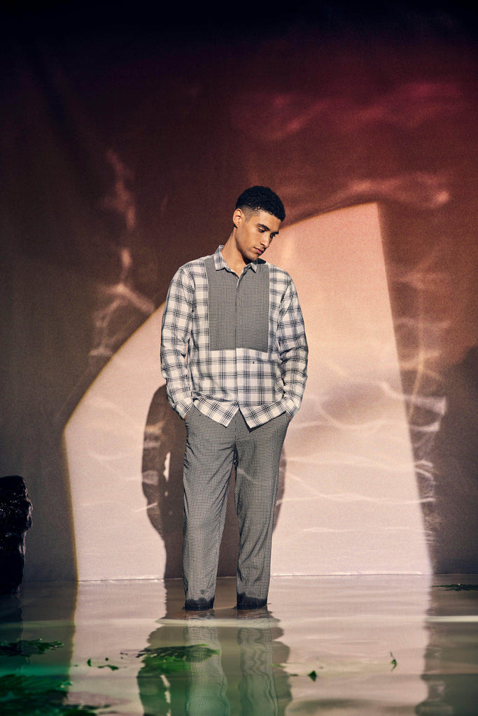 CHECKED PANTS - dash and dot dash and dot