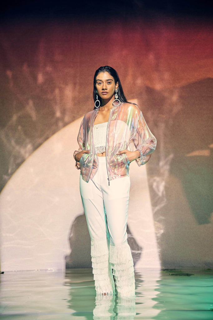 FRINGE HEM PANT - dash and dot dash and dot