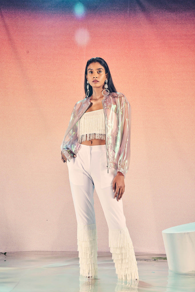 FRINGE HEM PANT - dash and dot dash and dot