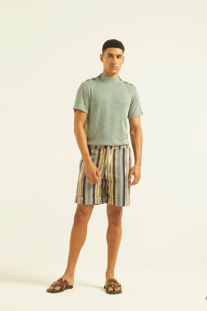 TRIBAL STRIPE SHORTS - dash and dot dash and dot