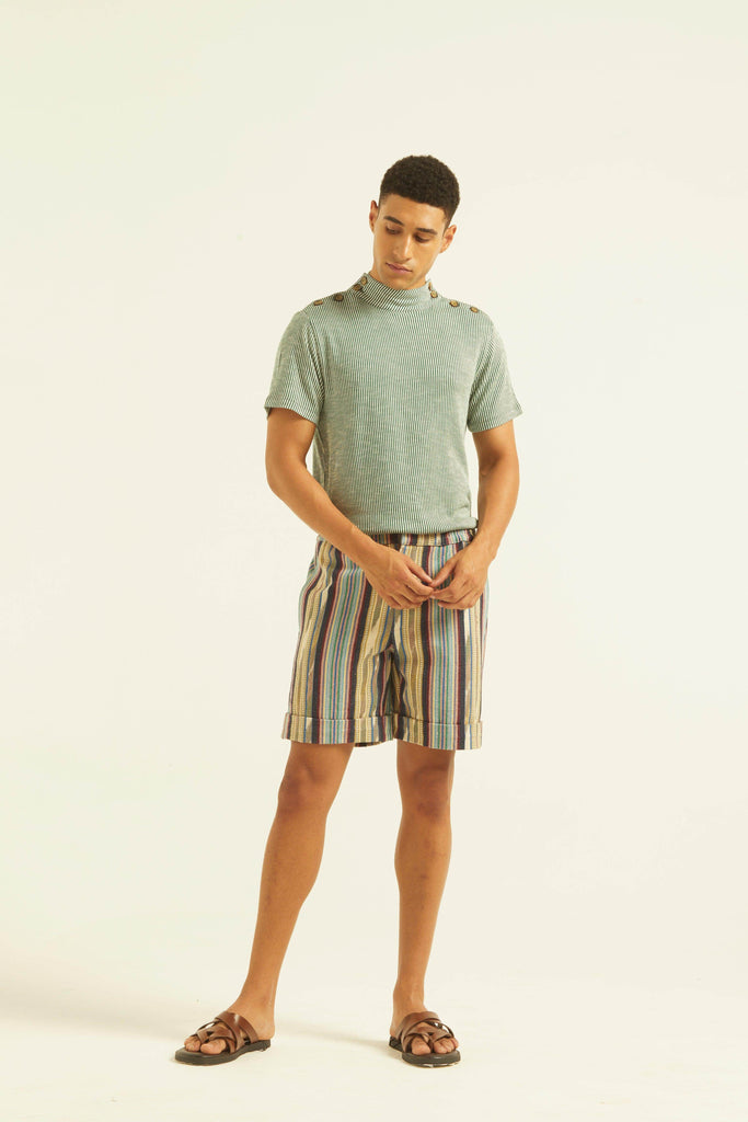 TRIBAL STRIPE SHORTS - dash and dot dash and dot