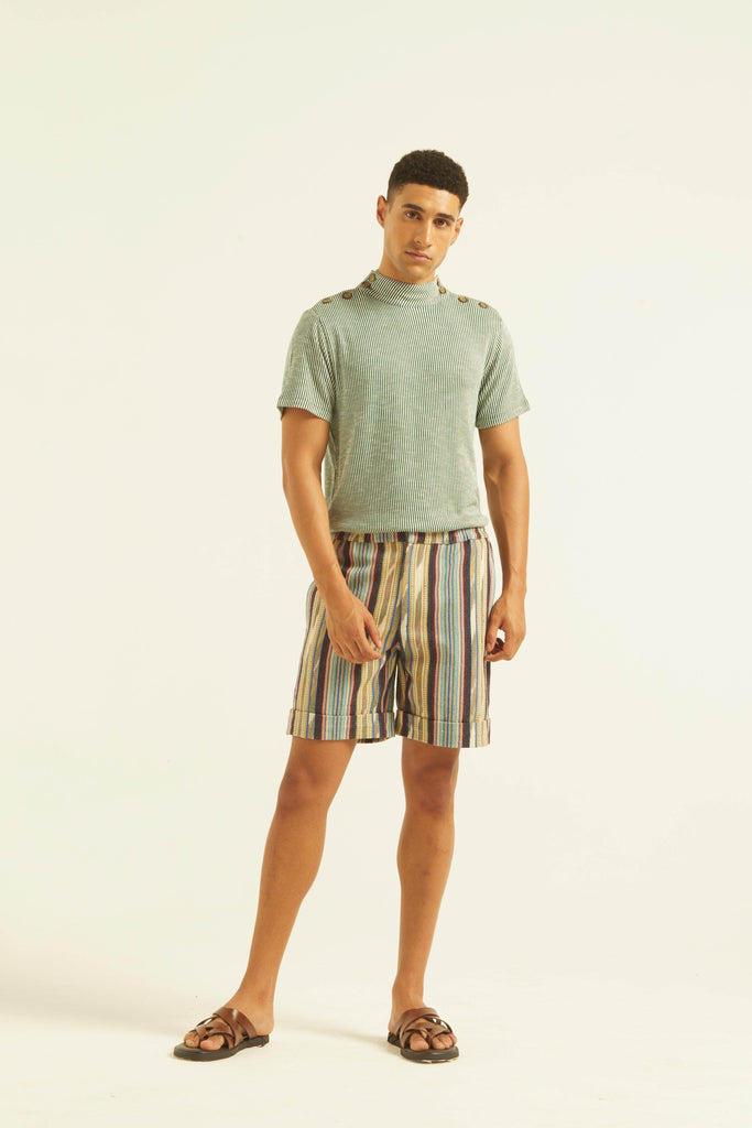 TRIBAL STRIPE SHORTS - dash and dot dash and dot