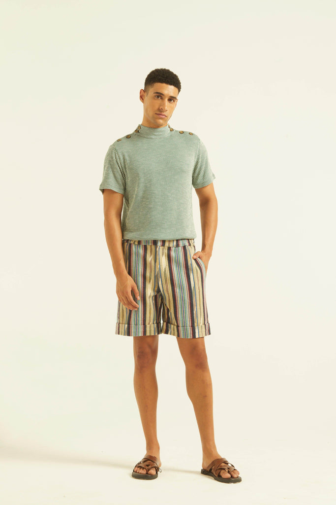 TRIBAL STRIPE SHORTS - dash and dot dash and dot