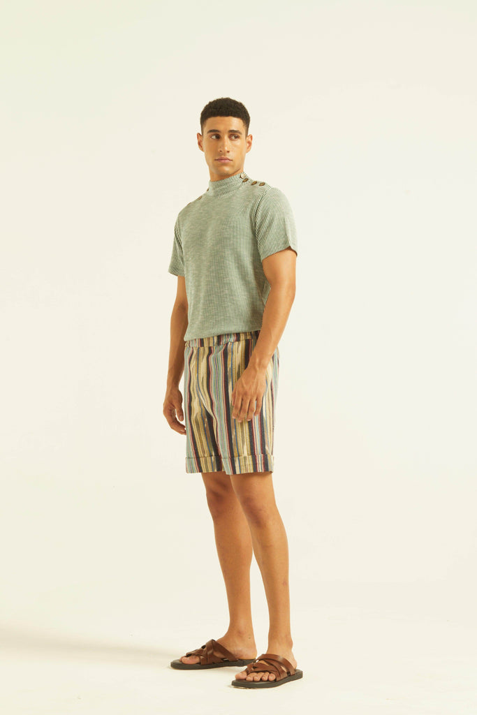 TRIBAL STRIPE SHORTS - dash and dot dash and dot