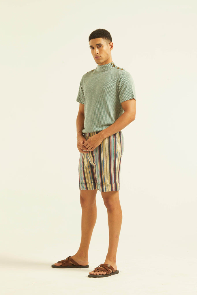 TRIBAL STRIPE SHORTS - dash and dot dash and dot
