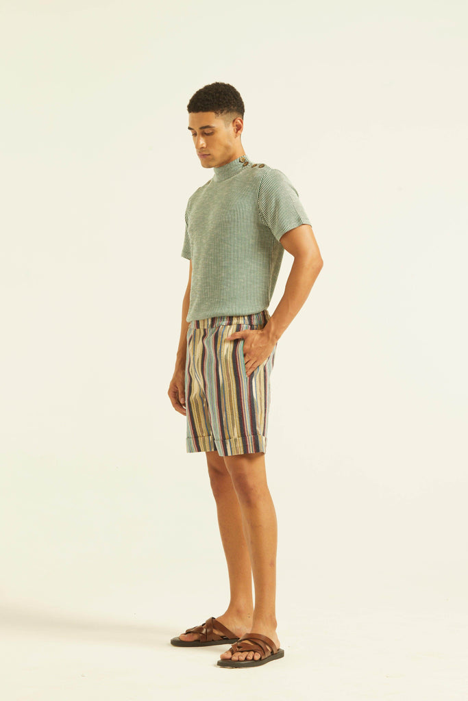 TRIBAL STRIPE SHORTS - dash and dot dash and dot