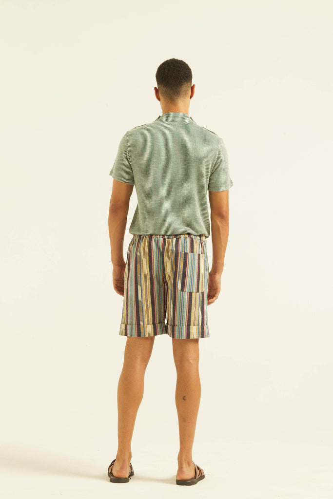 TRIBAL STRIPE SHORTS - dash and dot dash and dot
