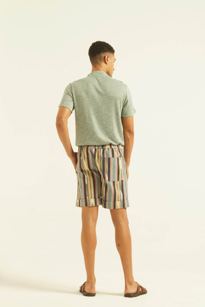 TRIBAL STRIPE SHORTS - dash and dot dash and dot