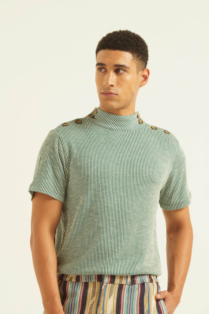 TWO SHOULDER PLACKET POLO - dash and dot dash and dot