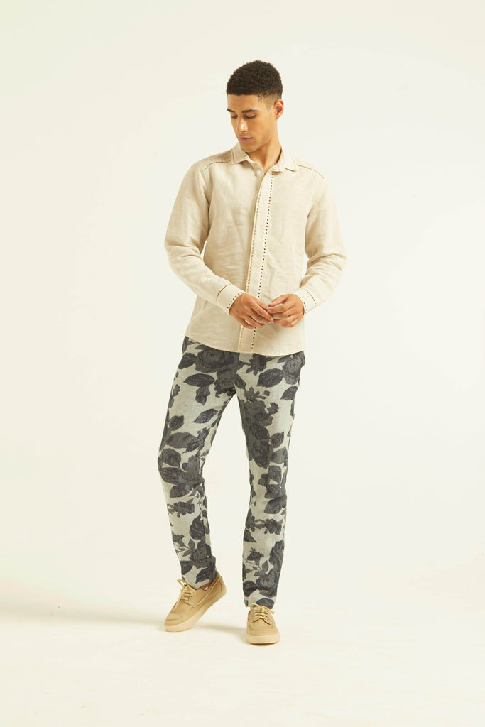 JACQUARD PANTS - dash and dot dash and dot