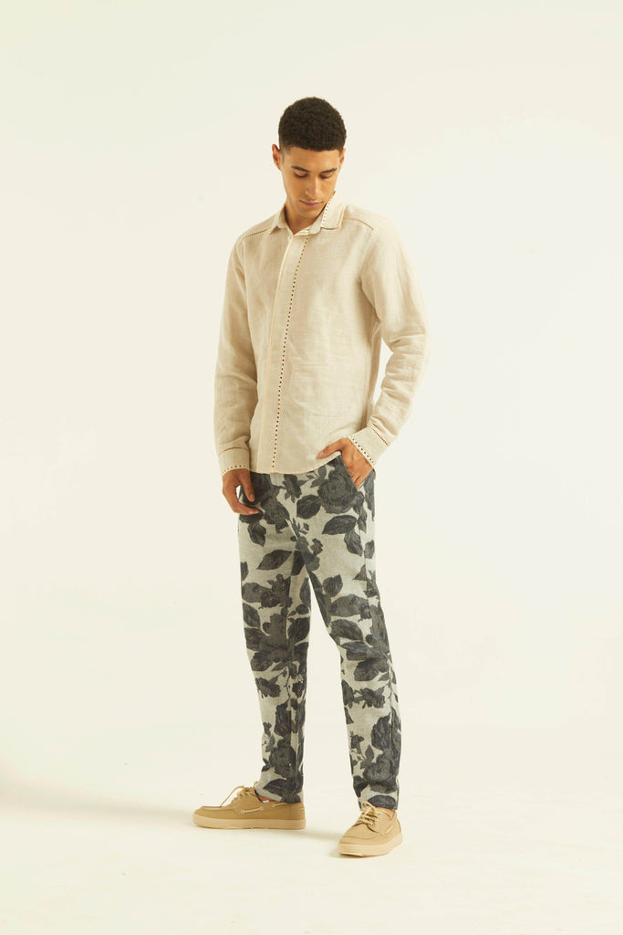 JACQUARD PANTS - dash and dot dash and dot