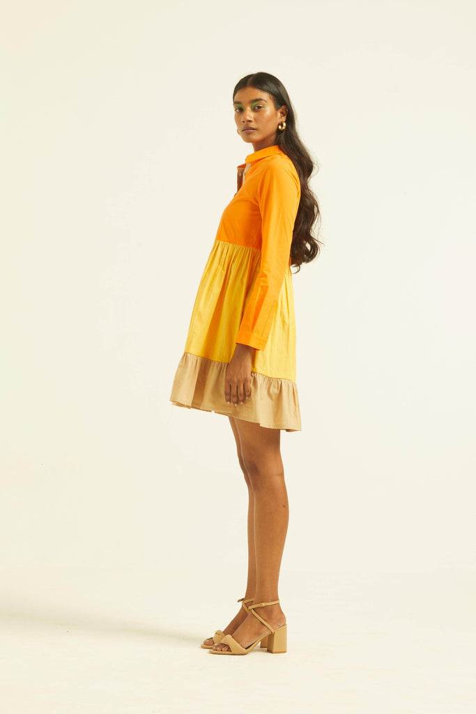 COLOR BLOCKED TIERED MINI - dash and dot dash and dot