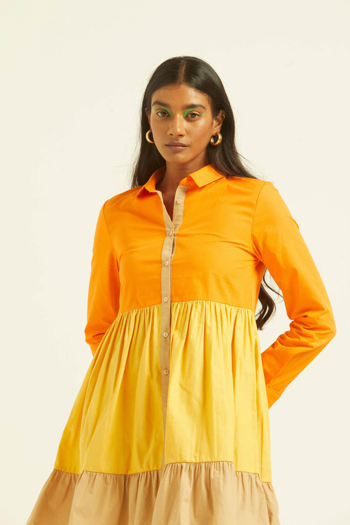 COLOR BLOCKED TIERED MINI - dash and dot dash and dot