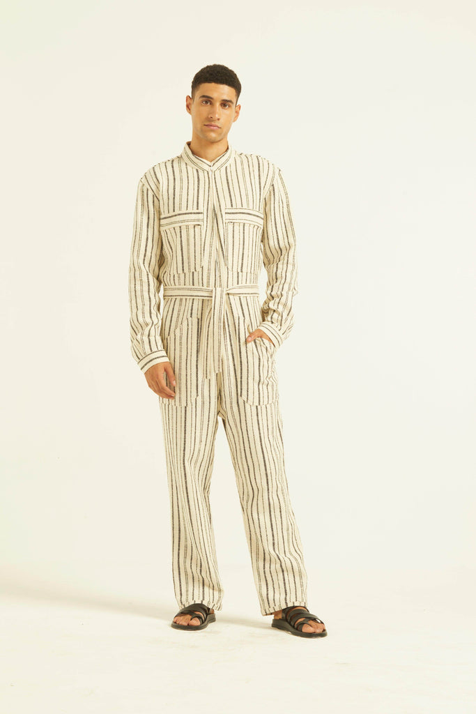 STRIPE JUMPSUIT - dash and dot dash and dot