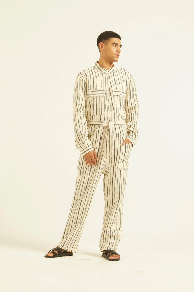 STRIPE JUMPSUIT - dash and dot dash and dot